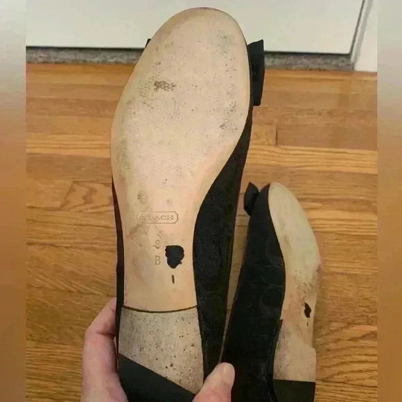 Coach Lynn Bow Ballet Flats Fabric, Coach logo, Women’s Size 8 - Picture 4 of 6